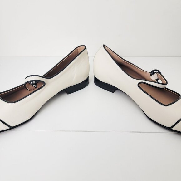 Carel Paris Corail Mary Janes in Nappa Beige Noir 39 8 - Picture 6 of 8